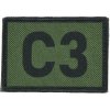 Textilní rozlišovací nášivka C3 - zelená, A.C.M.