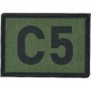 Textilní rozlišovací nášivka C5 - zelená, A.C.M.