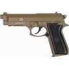 Airsoftová pistole PT92 - písková TAN, celokov, CO2, GNB, CyberGun