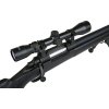 Snow Wolf Airsoft sniper M24 Army - černá, optika, dvojnožka, Snow Wolf, SW-04 09