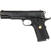 DBY Airsoftová pistole 738 (M1911) - černá, kovový závěr, GBB, DBoys/Double Bell 01