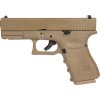 EIC Airsoftová pistole EC-1301 - písková TAN, kovový závěr, GBB, East & Crane 01