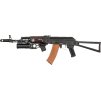 DBY Airsoftová zbraň AK74 s granátometem - ocelová, pravé dřevo, DBoys/Double Bell 01