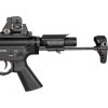 Airsoftová zbraň B4 PDW S B.R.S.S. - černá, zpětný ráz, BOLT 08