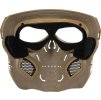 Celoobličejová maska Skull Messenger - písková TAN, Ultimate Tactical 04