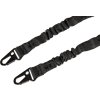 AMX Dvoubodový bungee popruh s HK klipem - černý, Amomax 03