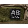 Kam. IR nášivka krevní skupina - AB NEG, Kampfhund 04
