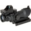 Puškohled stylu ACOG 4x32 a kolimátorem Mini Red Dot - černý, JJ Airsoft 02