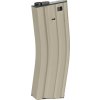 ICS Zásobník pro M4 - pískový TAN, kovový, tlačný, 120bb, ICS 01