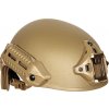Taktická helma MTEK - FLUX - Coyote, vyztužená skelným vláknem, PTS 02