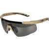 WIL Ochranné brýle SABER Advanced TAN - čiré, tmavé, bronzové, černý rám, WileyX 01