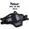 Síťovaná ochranná maska V1 - černá, Wosport
