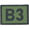 Textilní rozlišovací nášivka B3 - zelená, A.C.M.