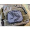 Plastové 3d patche 3D nášivka Don´t tread on me frog - černá, Jackets to go 01