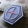 Plastové 3d patche 3D nášivka Hexagon SNIPER Scope - černá, Jackets to go 01