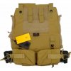 CONQUER Tactical Gear Zádový panel C2 Elite pro vesty Conquer CVS a APC - Coyote Brown, CONQUER Tactical Gear 02