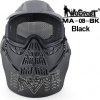 Precizní síťovaná ochranná maska Transformer Ultimate V2 - černá, Wosport