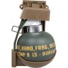 WSP Imitace granátu M67 (Dummy) včetně MOLLE úchytu - pískový, Wosport 02