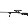 Snow Wolf Airsoft sniper SW-04 Military - černá, optika, dvojnožka, Snow Wolf 01