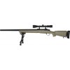Snow Wolf Airsoft sniper SW-04 - písková TAN, optika, dvojnožka, Snow Wolf 01
