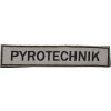 Textilní nášivka Jmenovka PYROTECHNIK - písková, Army