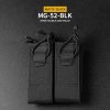 WSP Dvojitá MOLLE sumka DPMP na 9mm pistolové zásobníky - černá, Wosport 05