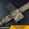 Wosport Single MOLLE sumka FAST na zásobníky M4 krátká - černá, Wosport 04
