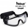 Ochranné taktické brýle MA-73 - černý rám/čirá skla, Wosport