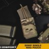 WSP Otevřená Single MOLLE sumka SRMP na zásobník M4 - Ranger Green, Wosport 04