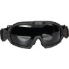 Taktické brýle s ventilátorem - tmavé, černý rám, GFC 02
