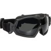 Taktické brýle s ventilátorem - tmavé, černý rám, GFC 03