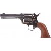 Airsoftový revolver SAA .45 Peacemaker S 4" - Electroplating Black, celokov, GNB, Verze 2, King Arms
