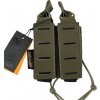 Otevřená MOLLE sumka na 2x pistolový zásobník - Ranger Green, CONQUER Tactical Gear