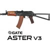 Airsoftová zbraň ELS-74UN + ASTER V3 - ocelová, pravé dřevo, Essential, E&L