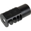 Ocelový kompenzátor RRD-4C - černý, 14mm levotočivý a 24 pravotočivý, 5KU 02