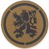 Kruhová textilní nášivka Československý lev - Coyote, A.C.M.
