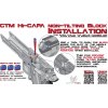 CTM TAC CNC hliníkový závěr Flatline Split slide pro TM Hi-Capa 5.1 - černý, CTM TAC 09