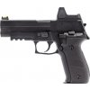 Airsoftová pistole R226 včetně BDS - černá, kovový závěr, GBB, Raven