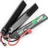 Li-Pol akumulátor Gens ACE 11,1V 2400mAh 25C - Dean-T, tři díly 01