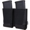 PRI Dvojitá zásobníková sumka / insert pro M4 na suchý zip - černý, Primal Gear 01