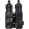 Flexi dvojitá sumka MOLLE na 2x pistolový zásobník - Multicam Black, Primal Gear 02