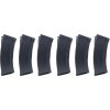 SRC Set zásobníků Mid-cap pro AK + rychloplnička - 6ks, černý, tlačný, 100b, SRC 02