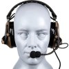 Tac Taktický headset Comtac III (silikonové chrániče sluchu) - Dark Earth, Tac-Sky 02