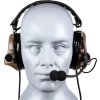 Tac Taktický headset Comtac III duální (silikonové chrániče sluchu) - Dark Earth, Tac-Sky 02