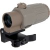 WDN Puškohled Magnifier 3x typu G33 - Dark Earth, WADSN 01