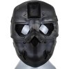 Celoobličejová taktická maska - Multicam Black, Wosport 02