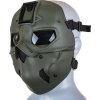 WSP Celoobličejová taktická maska - olivová OD, Wosport 01