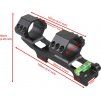 Vector Optics Spojená montáž pro puškohled 30mm s libelou - černá, Vector Optics 05