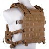 Taktická vesta / nosič plátů VE-83 s MOLLE - Coyote Brown, Wosport 04