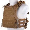 Taktická vesta / nosič plátů VE-83 s MOLLE - Coyote Brown, Wosport 01